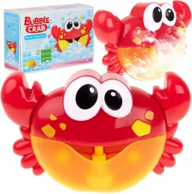 KIK Stroj na výrobu pěny do vany Krab / 2× AA baterie / 25 × 20 cm / veselé melodie (KX7219)