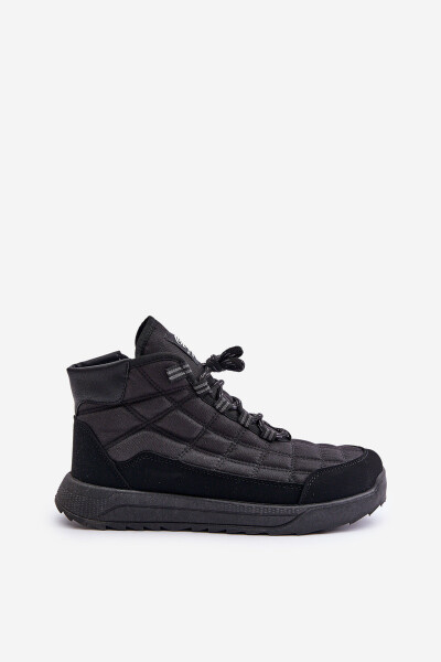 Zateplené Pánské Zimní Boty Šněrovací Progress PROGJ-24-153 Černé 44