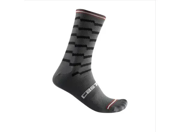 Castelli Unlimited 18 ponožky Dark Gray/Black vel. S/M