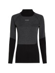 ICEBREAKER Wmns 200 Oasis+ LS High Neck, Black/Jet Heather/Undyed/Cb velikost: M