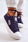 Classic Women's Sneakers BIG STAR JJ274494 Navy Blue