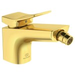 IDEAL STANDARD - Conca Tap Bidetová baterie s výpustí, Brushed Gold BC760A2