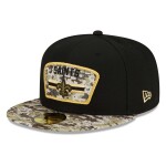 New Era Pánská kšiltovka New Orleans Saints NFL 2021 On-Field Salute to Service 59FIFTY Fitted Velikost: 7 3/4