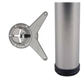 Incoll stolová noha nikl satén 710x60 (24_GP00_071_13)