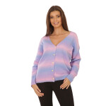 HOSH Dámský stylový svetr s knoflíky Velikost: UNI, Barva: Žlutá