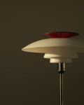 Louis Poulsen Přenosná lampa PH 80 Portable Chrome, bílá barva, plast