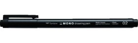 Tombow Fineliner MONO drawing pen - hrot 02 černá