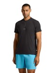 ICEBREAKER M 125 Cool-Lite Speed SS Quarter Zip, Black velikost: M