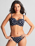 Vrchní díl plavek Swimwear Anya Riva Spot Bandeau Bikini navy/vanilla SW1453 75E