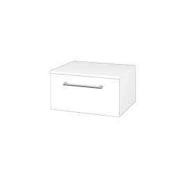 Dřevojas - Nízká skříňka DOS SNZ1 60 - N01 Bílá lesk / Úchytka T03 / N01 Bílá lesk 281021C