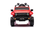 Mamido Elektrické autíčko OFFROAD červené 12V Vysoký podvozek, široké sedadlo, Odpružené nápravy, 2,4 GHz Dálkové ovládání LED světla