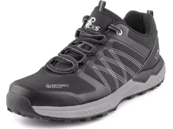 CXS SPORT Softshellová polobotka černo-šedá 45 222004781045