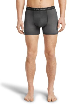 Pánské merino boxerky ICEBREAKER Mens 150 Anatomica Boxers Transition, Obsidian/Proto Grey/Black/AOP velikost: M