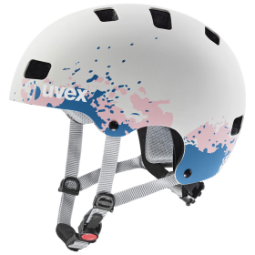 Dětská cyklistická helma Uvex KID 3 CC, Grey - Grapefruit Mat 55-58cm