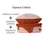 Beránková souprava POLKA karamelová 3 ks
