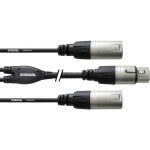 Sommer Cable HBP-XF6S-0090 audio kabelový adaptér [1x jack zástrčka 6,3 mm (stereo) - 1x XLR zásuvka 3pólová] 0.90 m čer