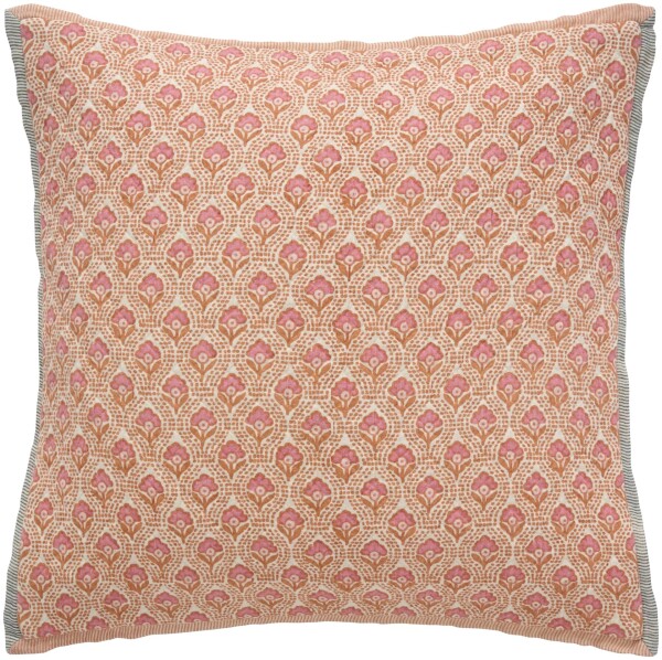 Ib Laursen Bavlněný povlak na polštář Vigga Orange 50 × 50 cm, oranžová barva