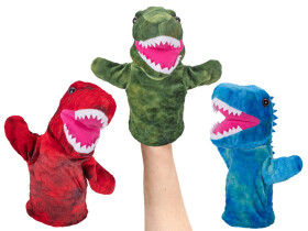 Plyšový maňásek dinosaurus 25 cm - mix barev