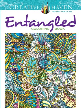Creative Haven Entangled, antistresové omalovánky, Angela Porter