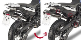 Plr5103 trubkový nosič Bmw F 650/700/800 GS (08-17) Easy Fit pro boční kufry - Demontovatelný