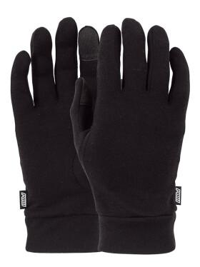 POW Merino Liner black pánské prstové rukavice