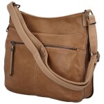 Stylová dámská kabelka přes rameno Casmine, světle hnědá