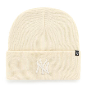 47 Brand Pánská zimní čepice New York Yankees MLB Haymaker Cuff Knit Natural