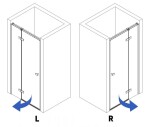 REA/S - Sprchové dveře Atlas 100 Chrome vlevo KPL-K4664
