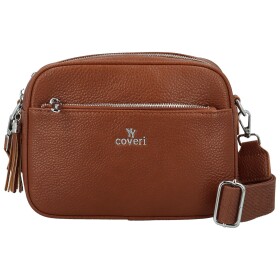 Trendy malá dámská koženková crossbody Kirikay, hnědá