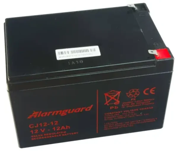 ALARMGUARD CJ12-12 Olověný akumulátor / bezúdržbový / 12V / 12Ah / životnost 5 let (700-01-111)