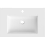 MEXEN - Otis umyvadlo zapuštěné do desky 71 x 46,5, bílá mat 25187001