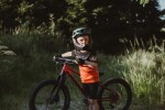 Dres FORCE KID MTB CHEERY, černo-oranžový (Barva černo-oranžová, velikost 141-153)