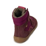 Dívčí zimní barefoot boty TEX WINTER Bordeaux, Froddo, G3160233-7, červená - 25