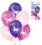 Jednorožec balónky 6 ks 30 cm Jednorožec balónky 6 ks 30 cm