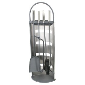 STREND PRO 221376 Sada krbového nářadí – 4 díly, nerezový povrch, 66cm, Homefire FT087XG