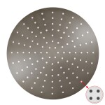RAV Slezák - Hlavová sprcha kulatá kovová ø 30 cm s 4-otvorovými tryskami, Metal Grey - lesklá KS0001/4MGL KS0001/4MGL
