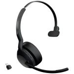 Jabra Evolve2 55 UC Sluchátka On Ear Bluetooth® mono černá Potlačení hluku regulace hlasitosti, Vypnutí zvuku mikrofonu Počítače
