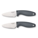 LIEWOOD Dětský nožík Perry Whale Blue – set 2 ks, modrá barva, kov, plast