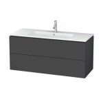 DURAVIT - L-Cube Umyvadlová skříňka 55x122x48 cm, 2 zásuvky, grafit mat LC624304949