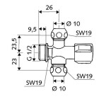 SCHELL - Comfort Rohový ventil, chrom 049910699