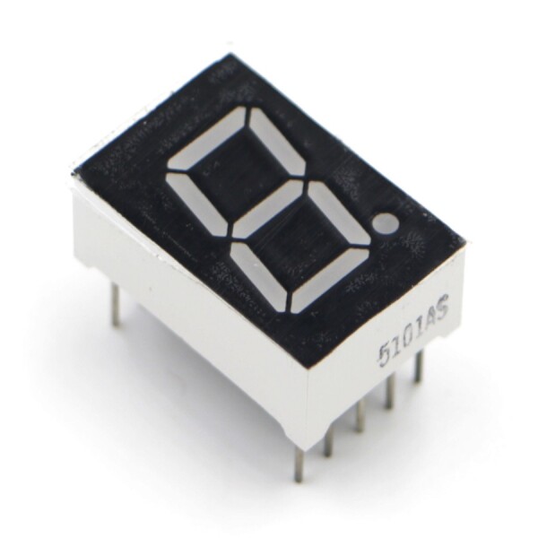 LED Digitální displej, společná anoda 1Bit 0,5" - Červený
