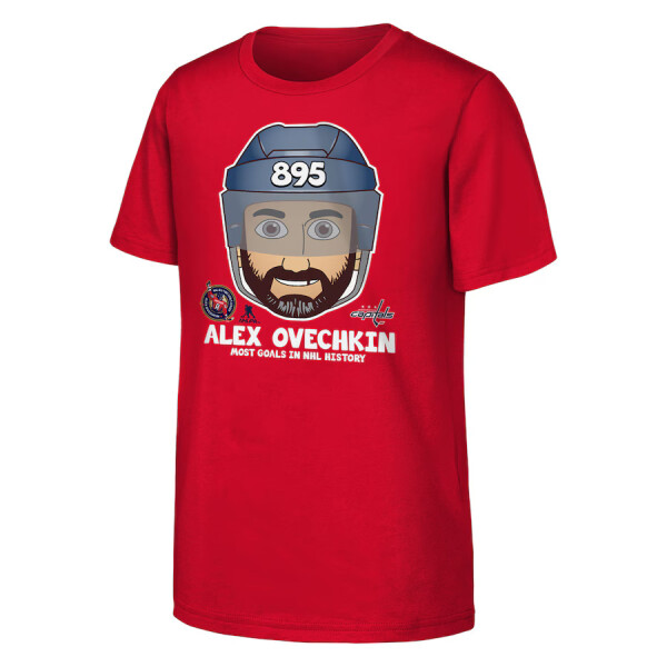 Fanatics Dětské tričko Alex Ovechkin #8 Washington Capitals NHL The GR8 Chase Emoji T-Shirt Velikost: Dětské XL (13 - 15 let)
