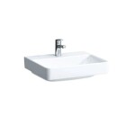 Laufen - Pro S Umyvadlo, 55x47 cm, 1 otvor pro baterii, bez přepadu, bílá H8169620001561