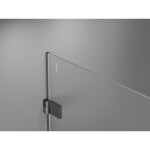 MEXEN/S - Lunar-B Duo sprchový kout dveře křídlové 100 x 95, transparent, grafit kartáčovaná 832-100L-095P-66-00