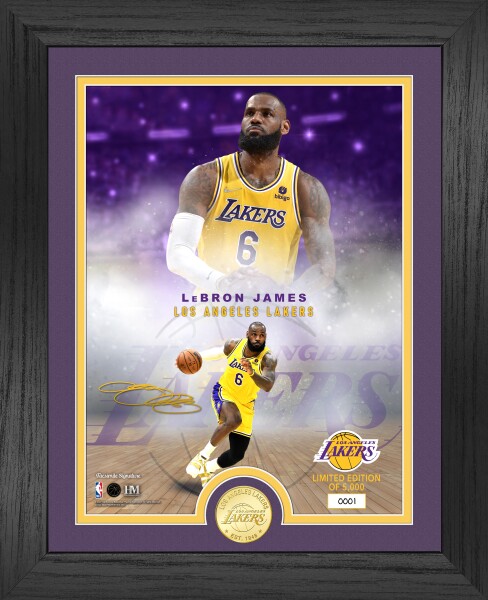 Highland Mint Obraz Los Angeles Lakers NBA LeBron James Coin Photo Mint