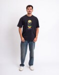 Tričko Signal x Freshlabels Triko Orange/Green Faded Black