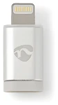 Nedis adaptér Lightning 8-pin - USB Micro-B / Adaptér / Pozlacené konektory / Hliník (CCTB39901AL)