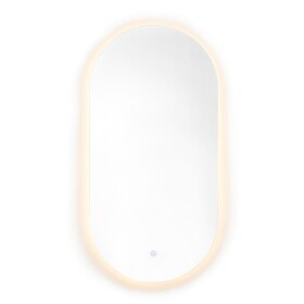 Zrcadlo s LED osvětlením, vyhřívanou fólií a senzorem Naturel Project 40x80 cm ZPROV8040LED ZPROV8040LED