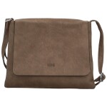 Trendy dámská koženková crossbody kabelka Korteri new, taupe