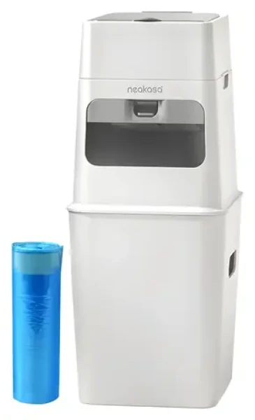 Neakasa PooGuard bílá / Odpadkový koš na exkrementy / 9,2 l / 3stupňová ochrana proti zápachu (PooGuard wh)